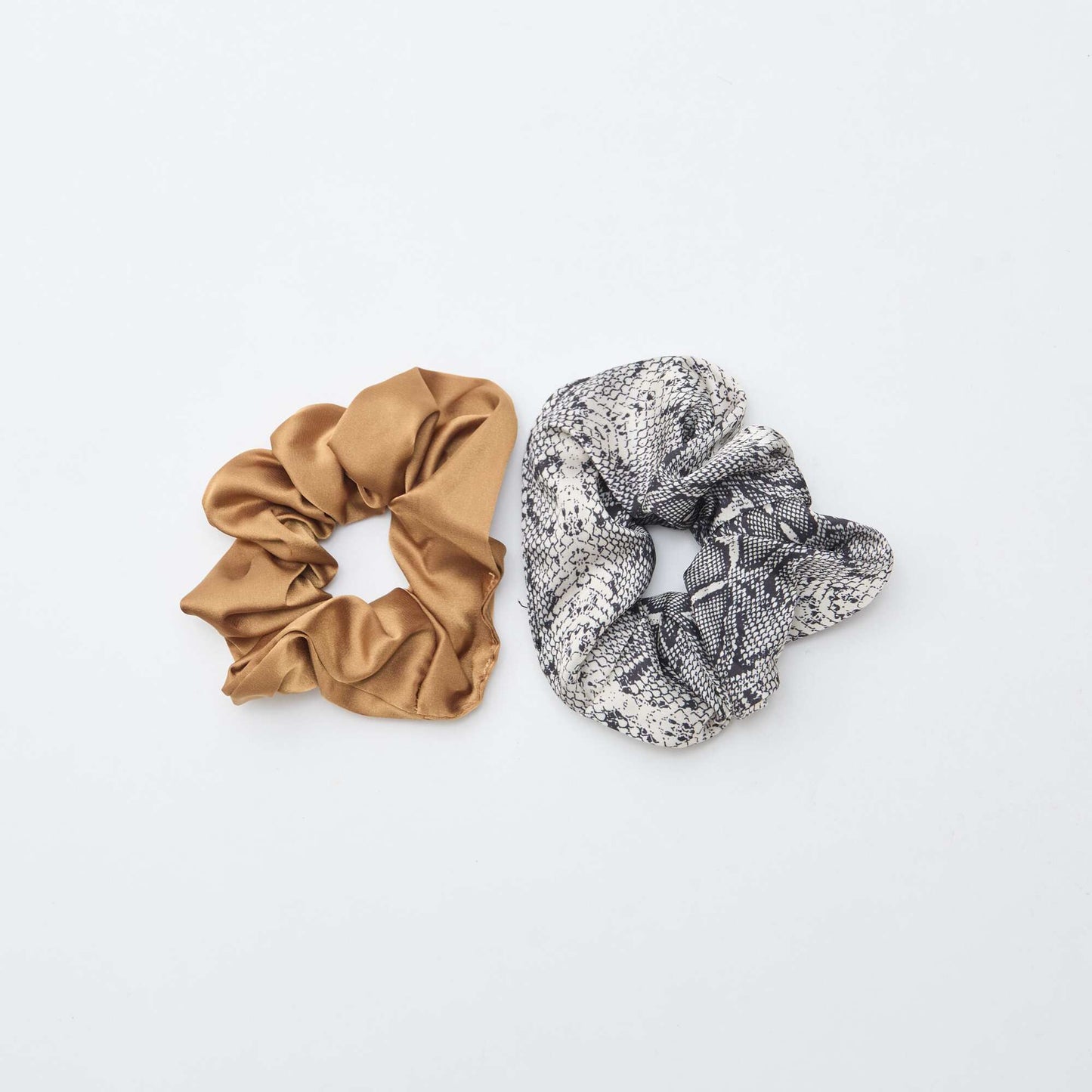 Pack de 2 coleteros satinados BEIGE
