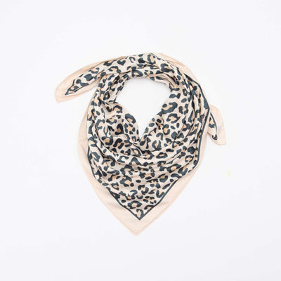 Pañuelo de satén fantasía (65x65 cm) BEIGE