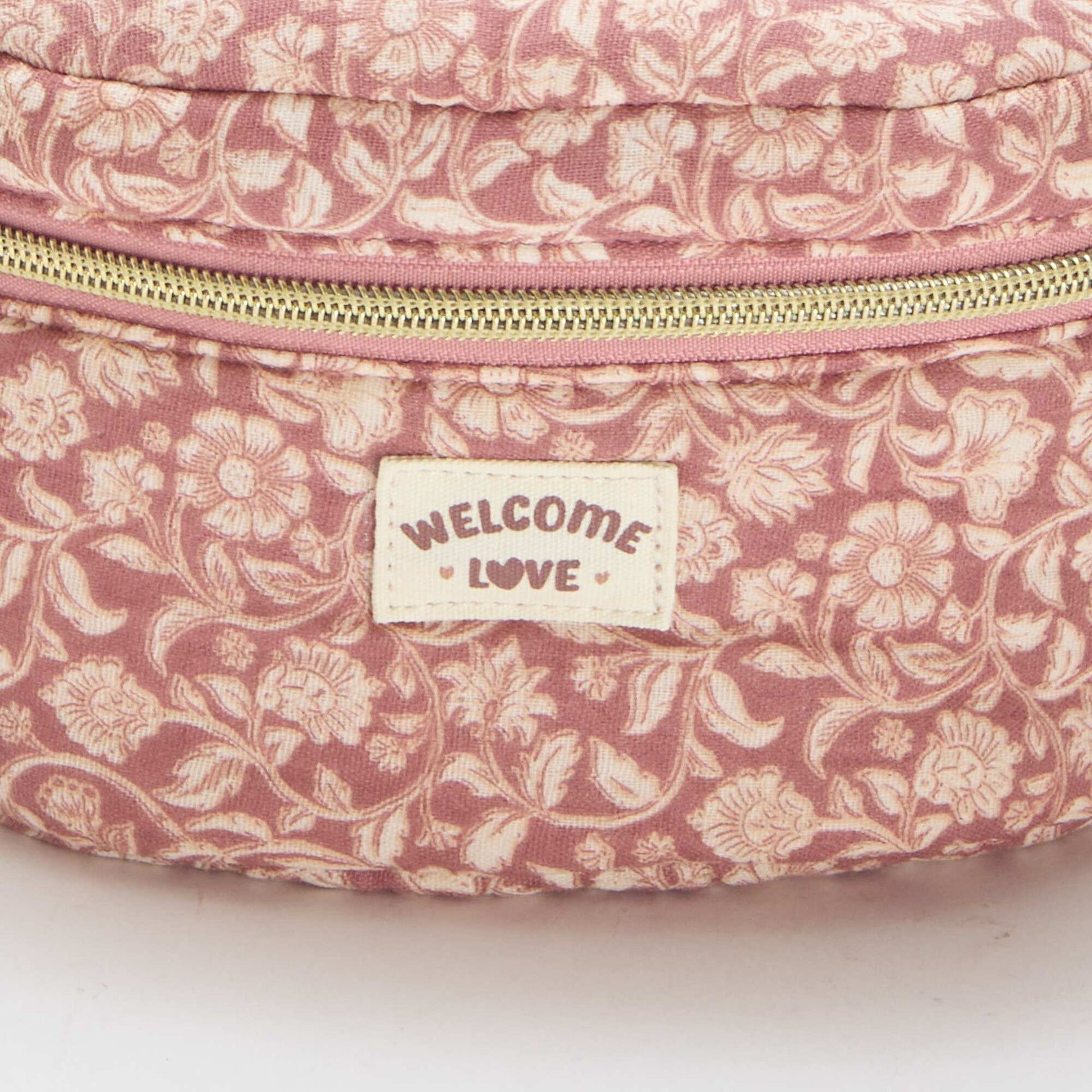 Neceser con estampado ROSA