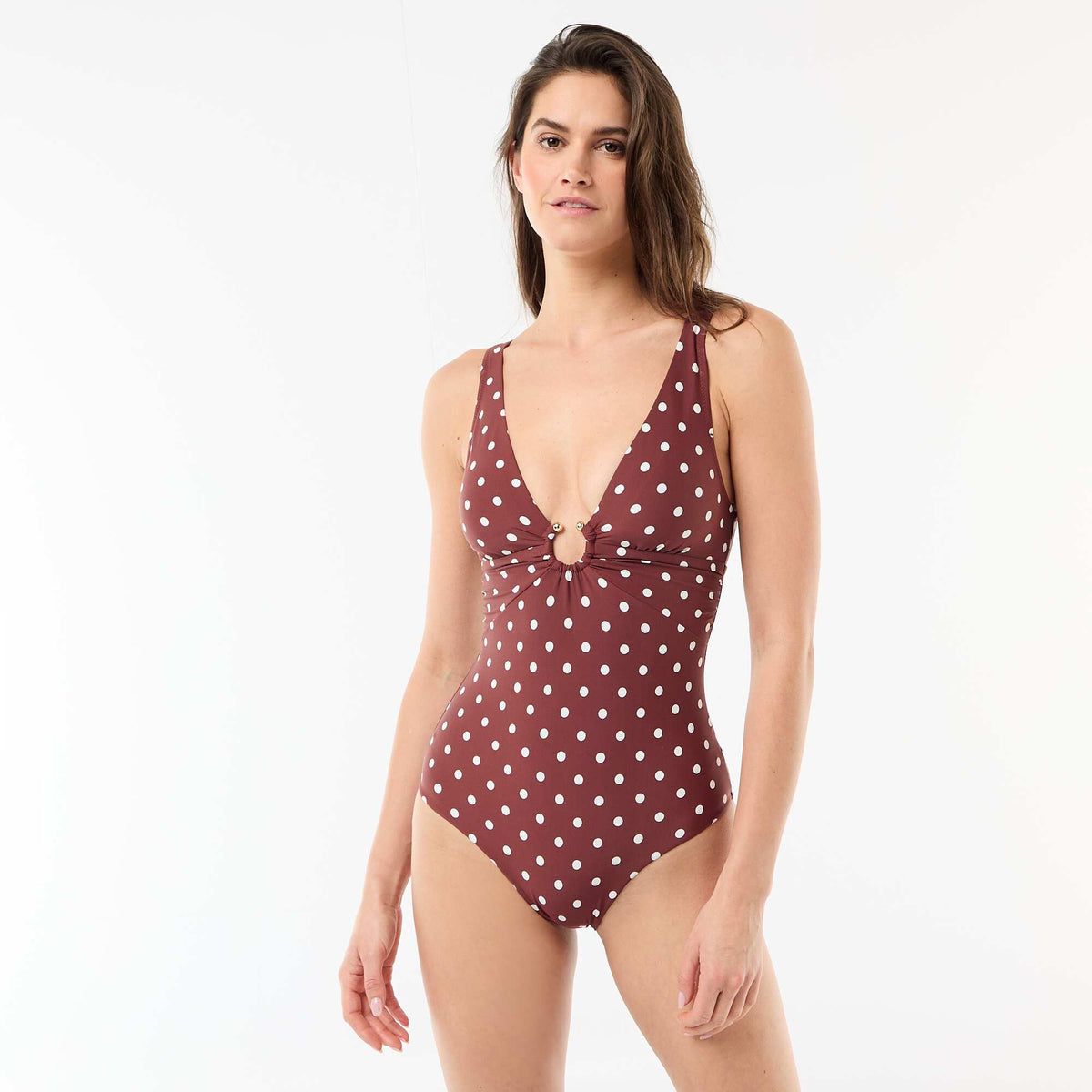 Bañador moldeador de una pieza MARRON