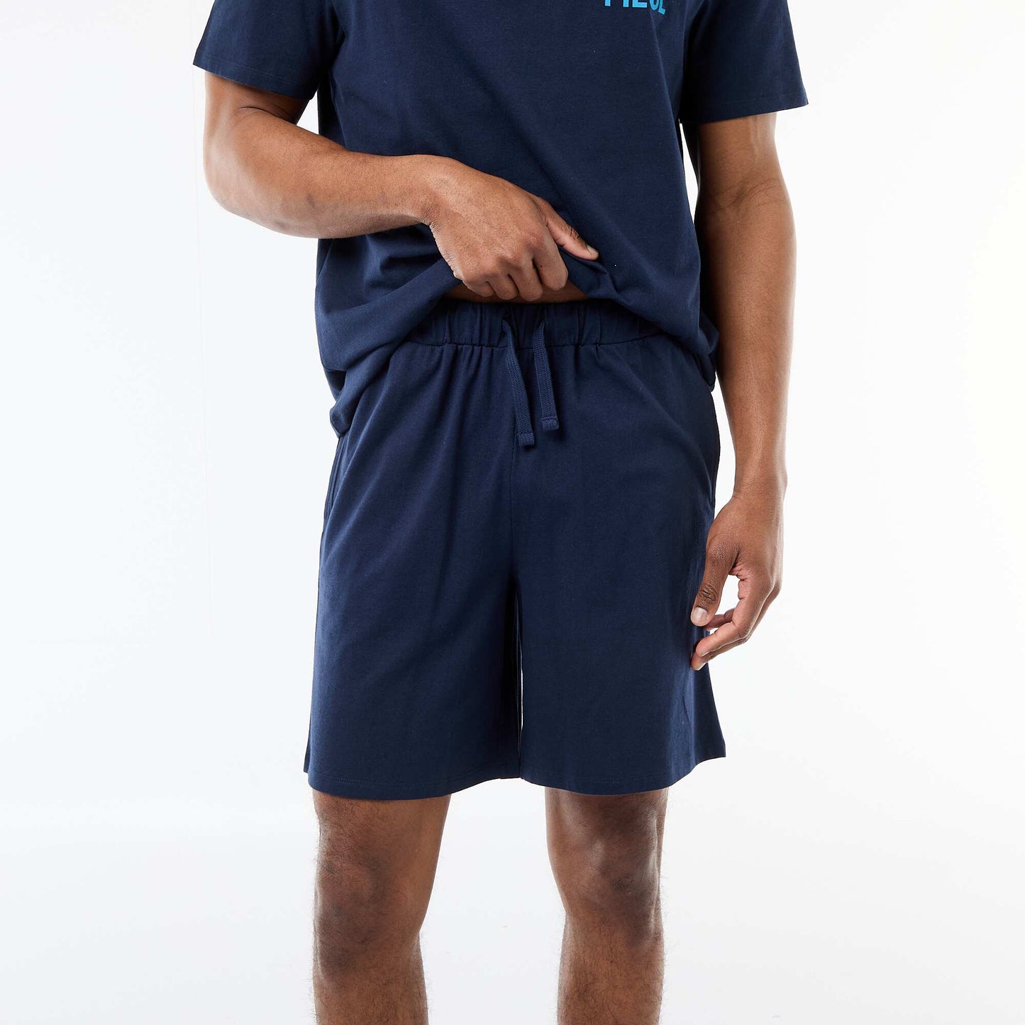 Conjunto de pijama corto 'One piece' - 2 piezas AZUL