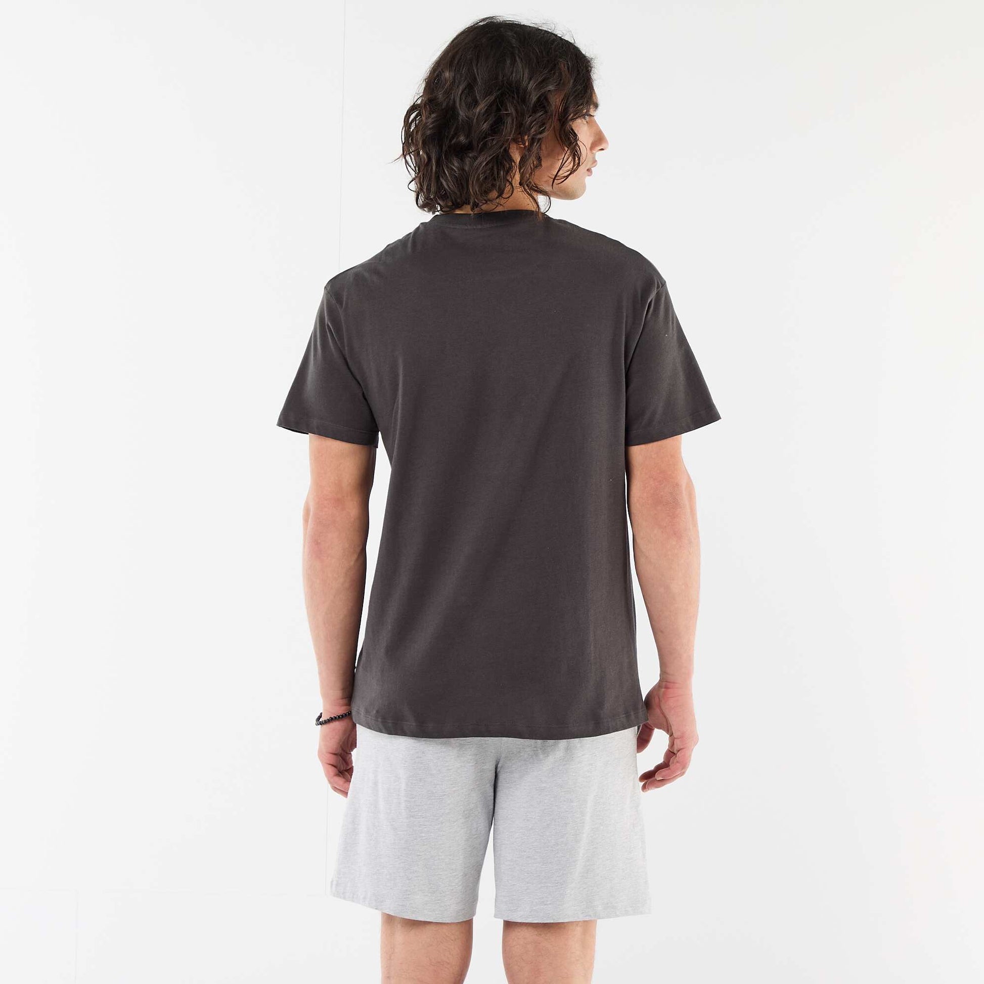 Camiseta de algodón 'Nintendo' 'Mario Kart' 'Toad' GRIS