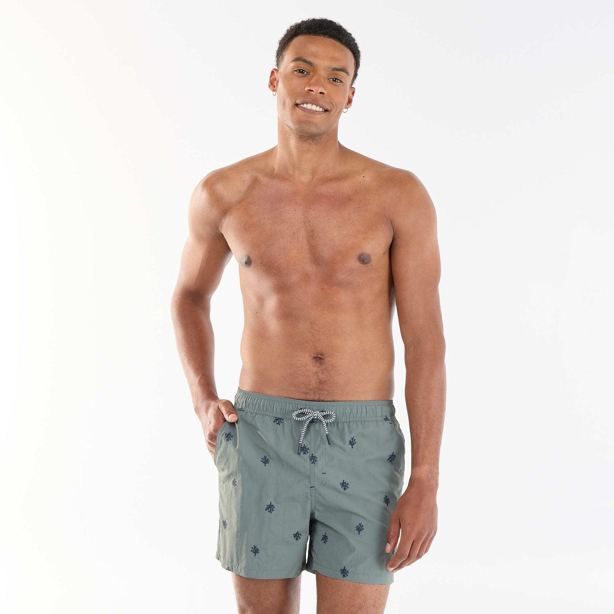 Bañador con estampado VERDE