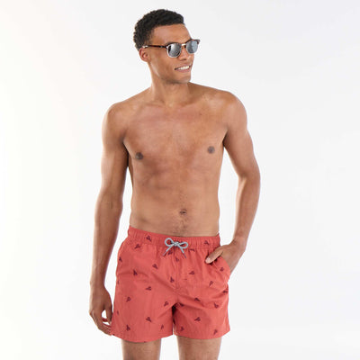 Bañador con estampado ROJO