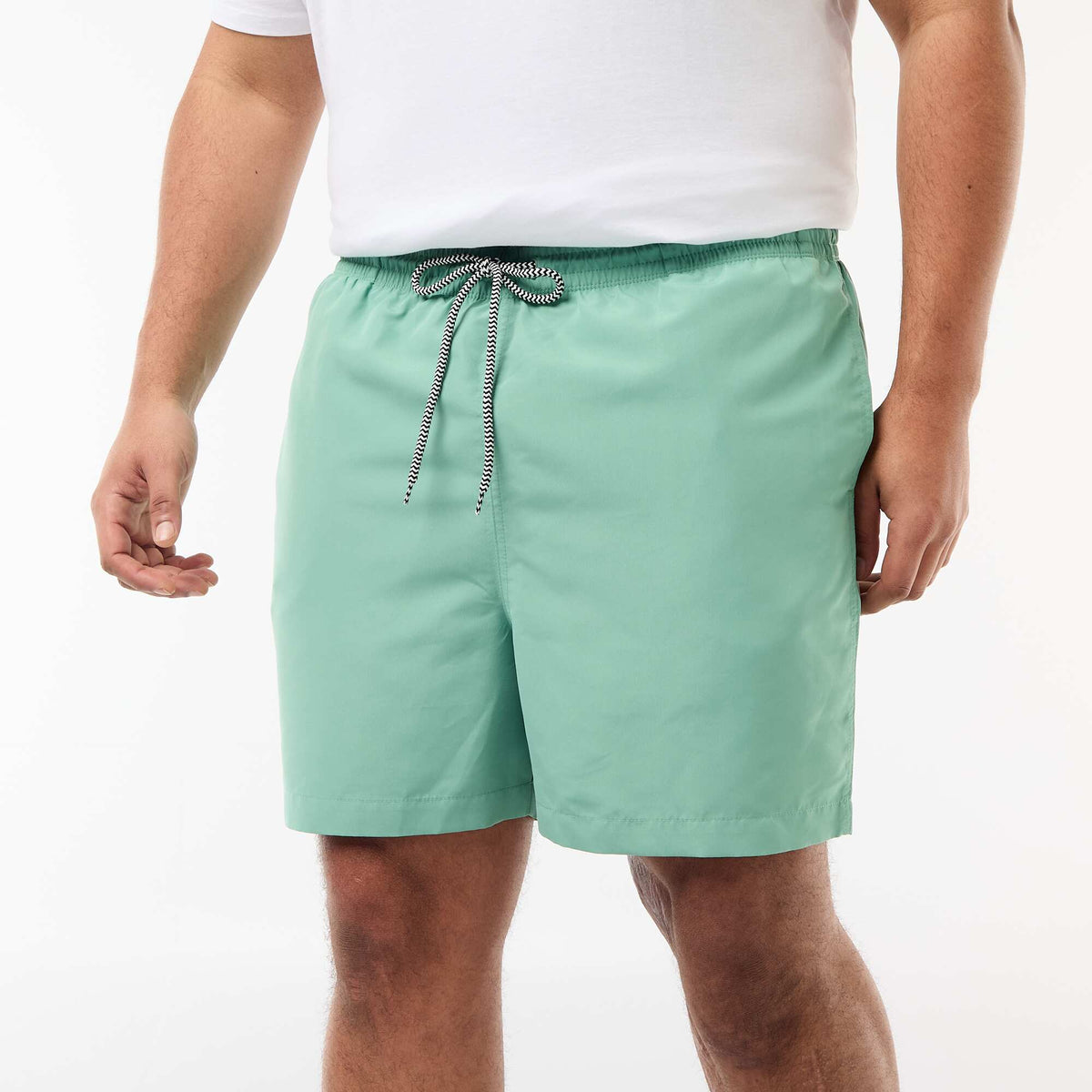 Bañador corto liso VERDE