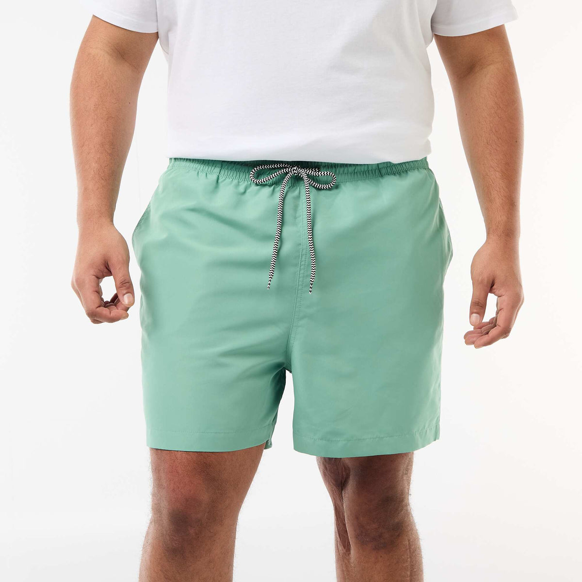 Bañador corto liso VERDE
