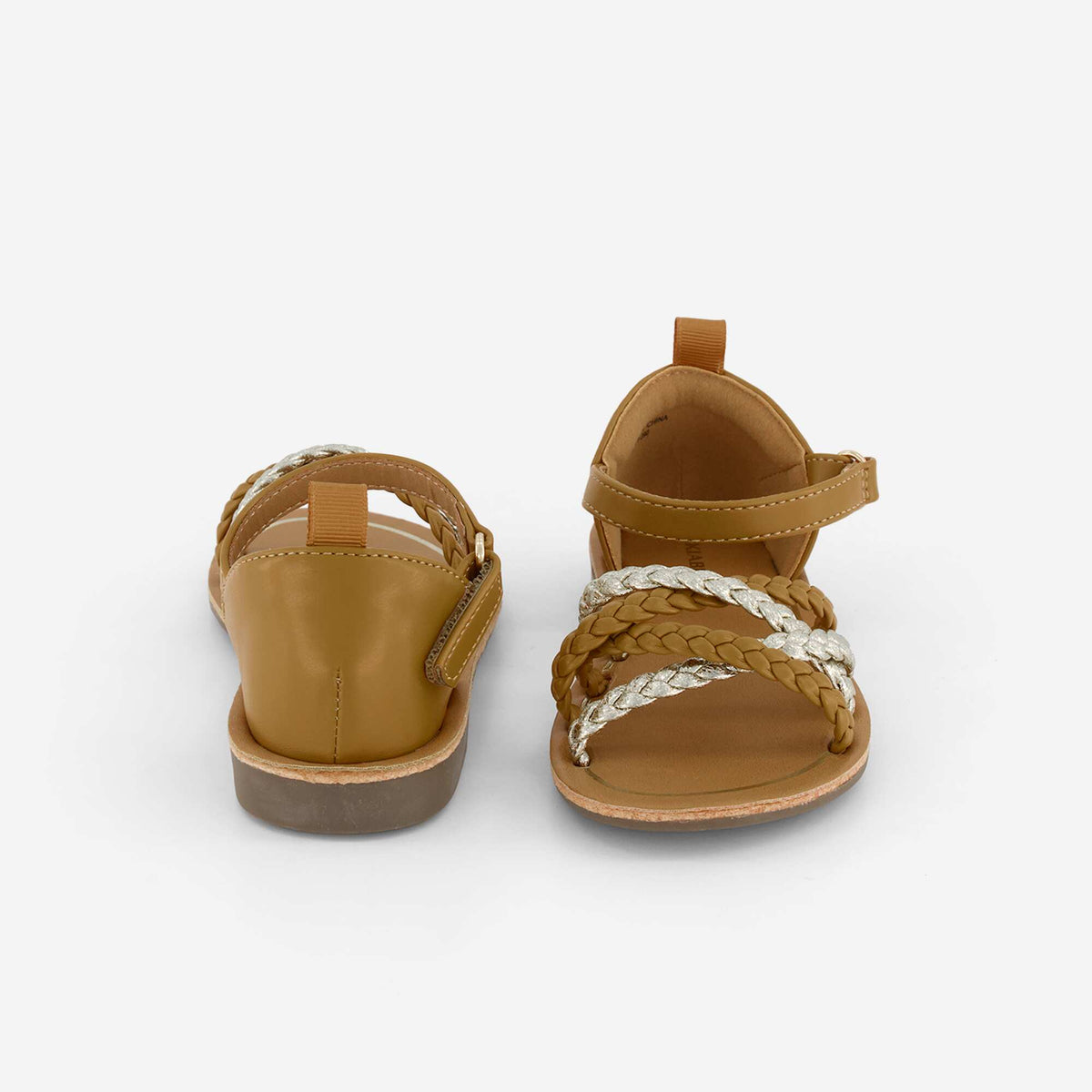 Sandalias con múltiples tiras trenzadas MARRON
