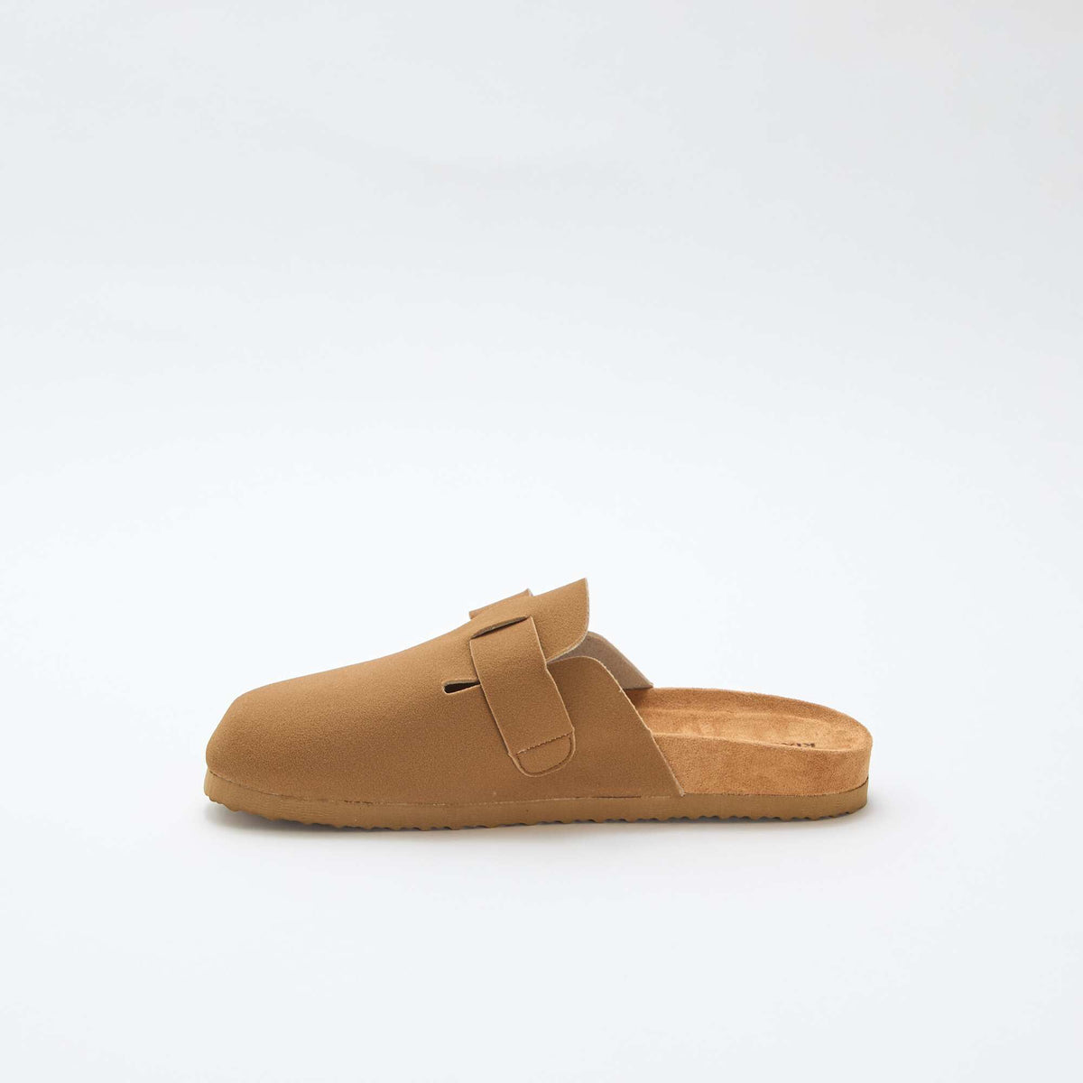 Zuecos mules efecto ante MARRON