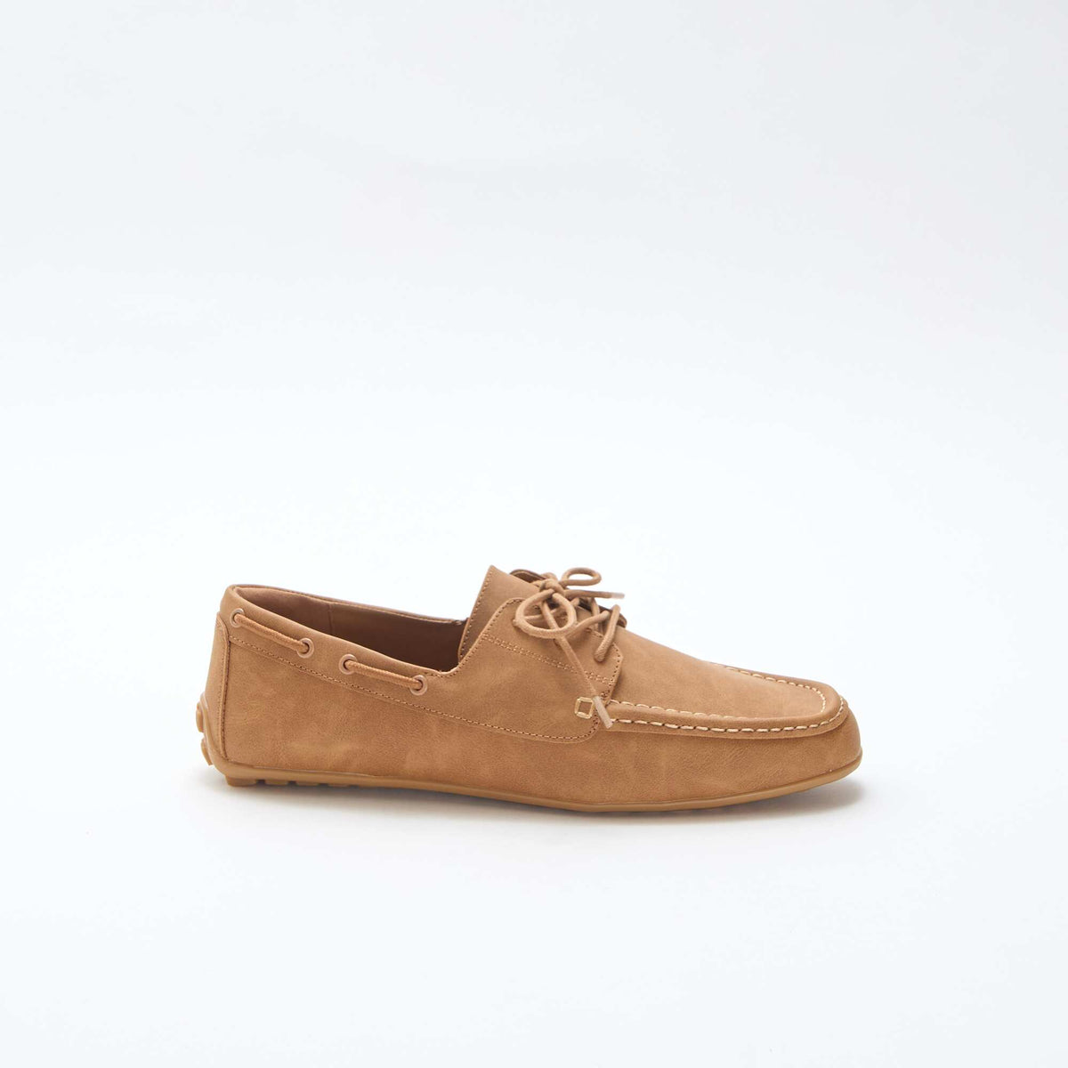 Par de mocasines náuticos lisos MARRON