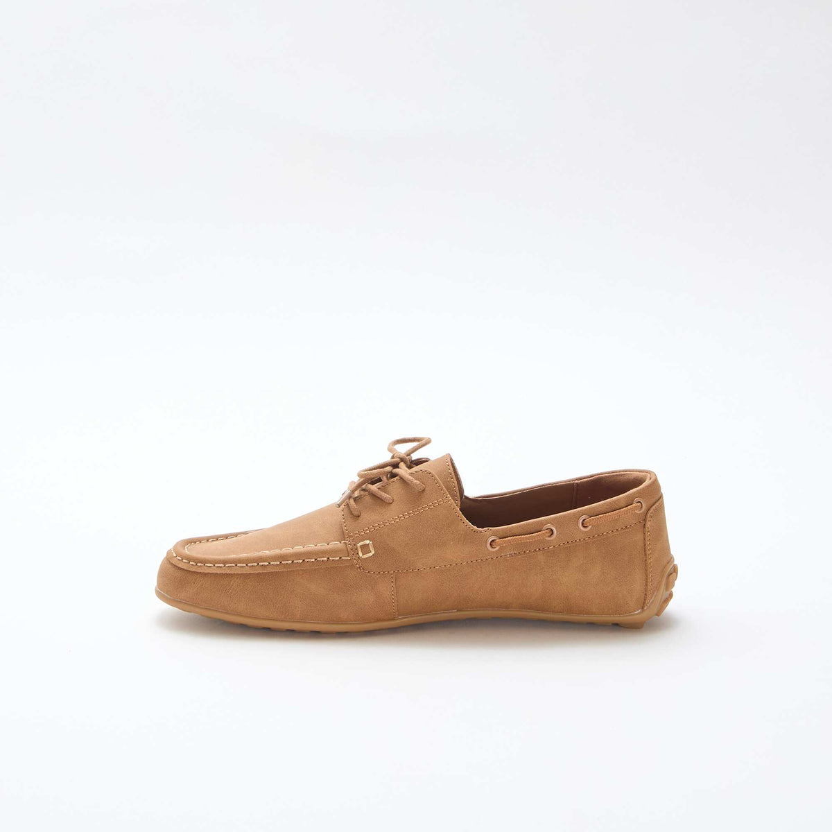 Par de mocasines náuticos lisos MARRON
