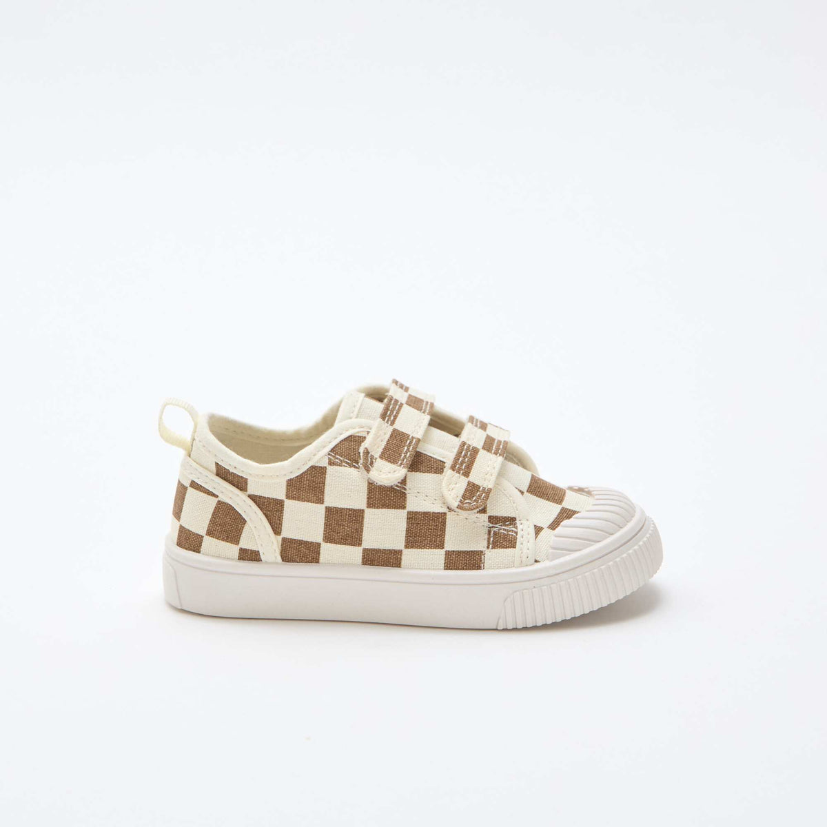 Zapatillas de lona con cierre adherente MARRON