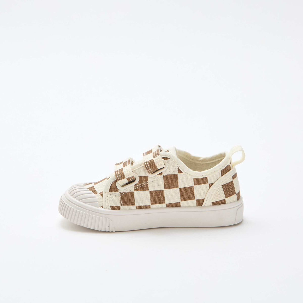 Zapatillas de lona con cierre adherente MARRON