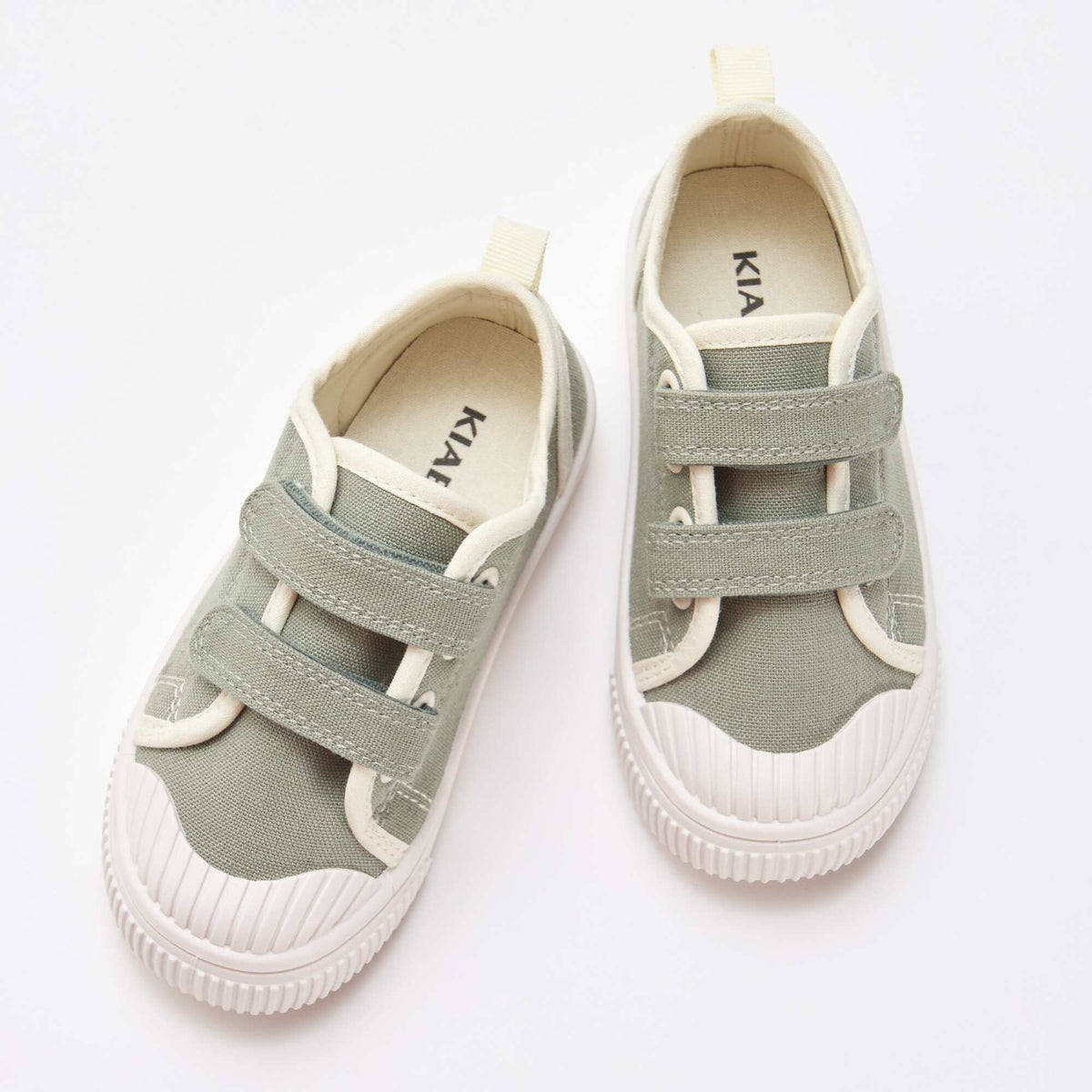 Zapatillas de lona con velcro VERDE