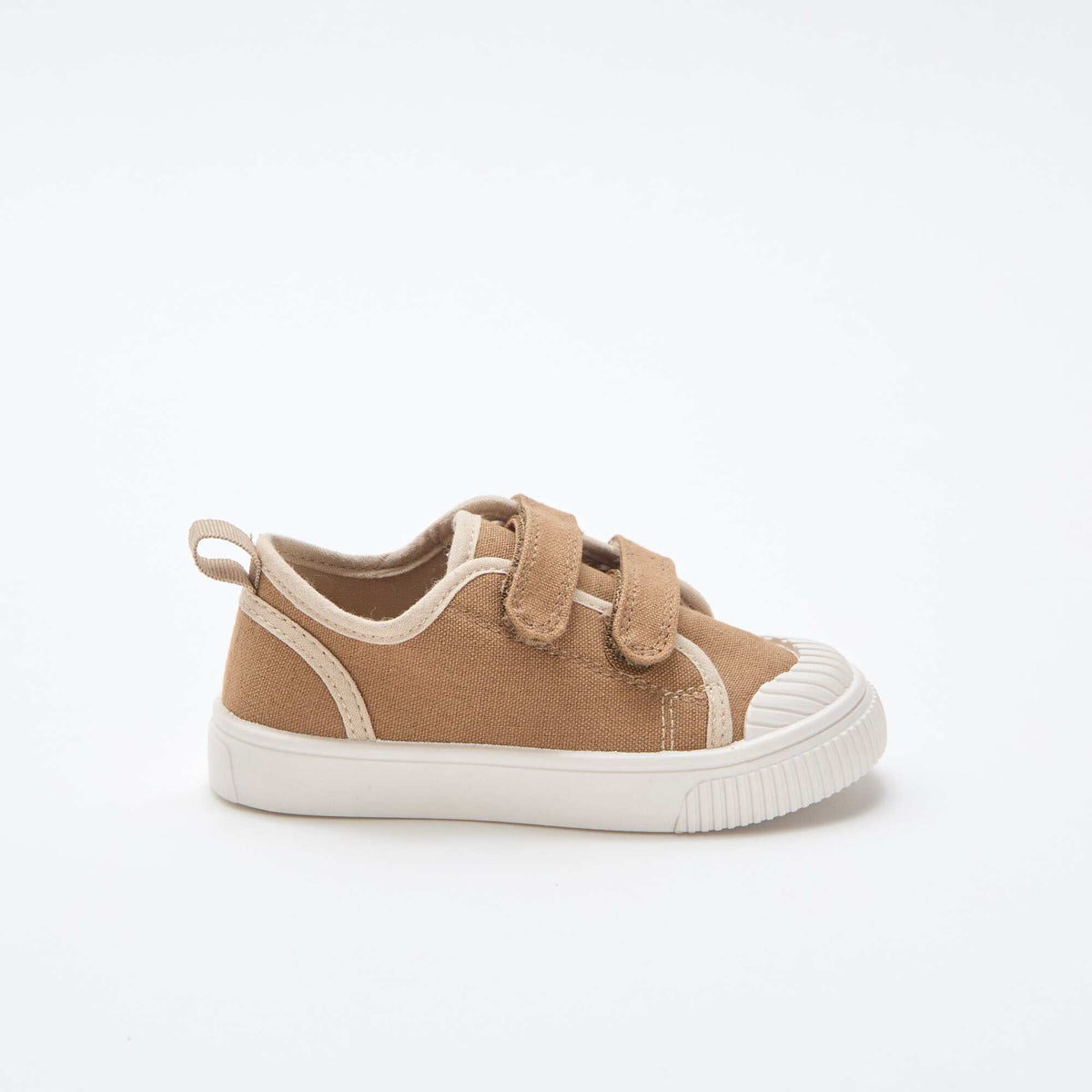 Zapatillas de lona con velcro MARRON
