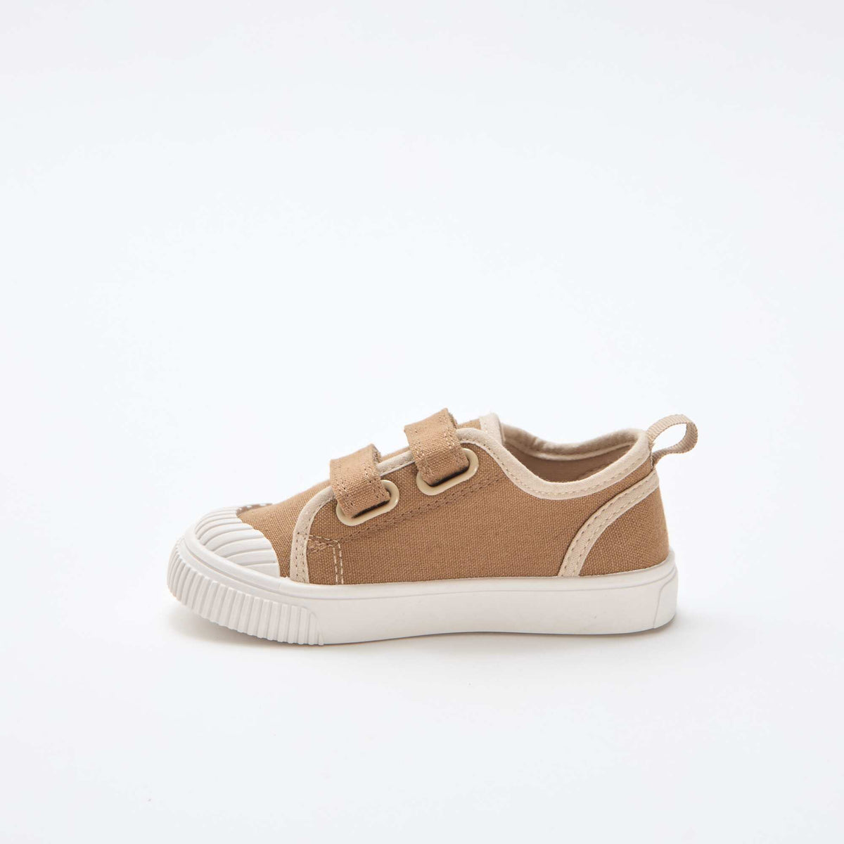 Zapatillas de lona con velcro MARRON