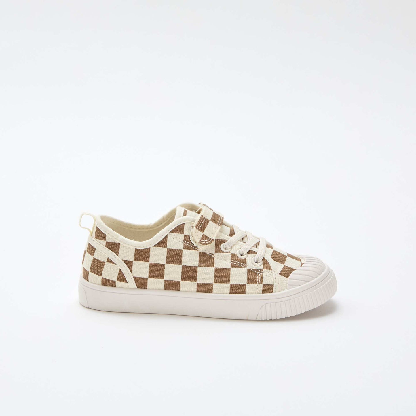 Zapatillas de lona con velcro MARRON