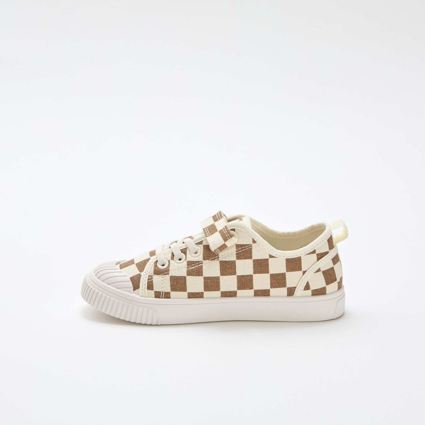 Zapatillas de lona con velcro MARRON