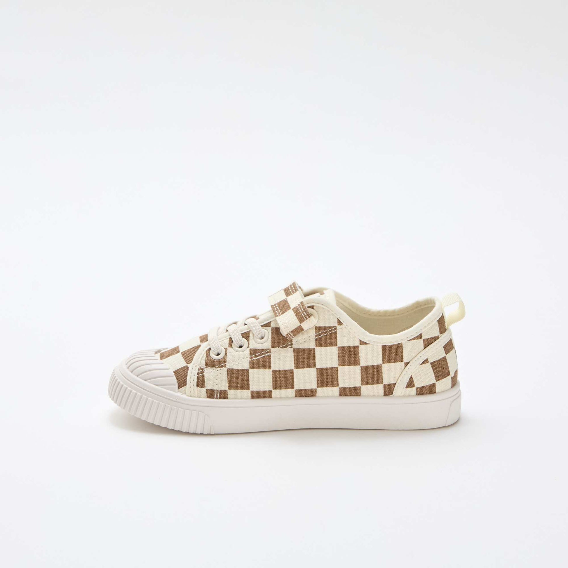 Zapatillas de lona con velcro MARRON