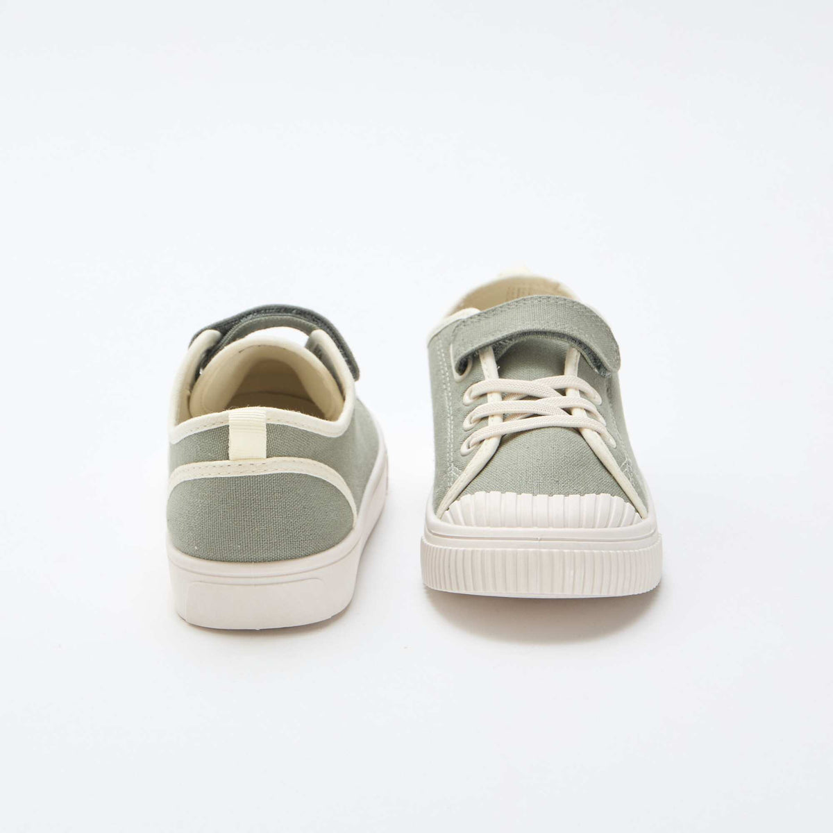Zapatillas de lona con velcro VERDE