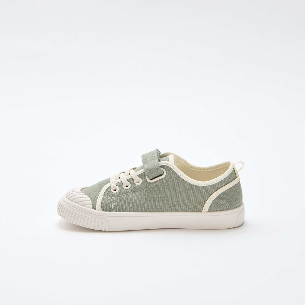 Zapatillas de lona con velcro VERDE