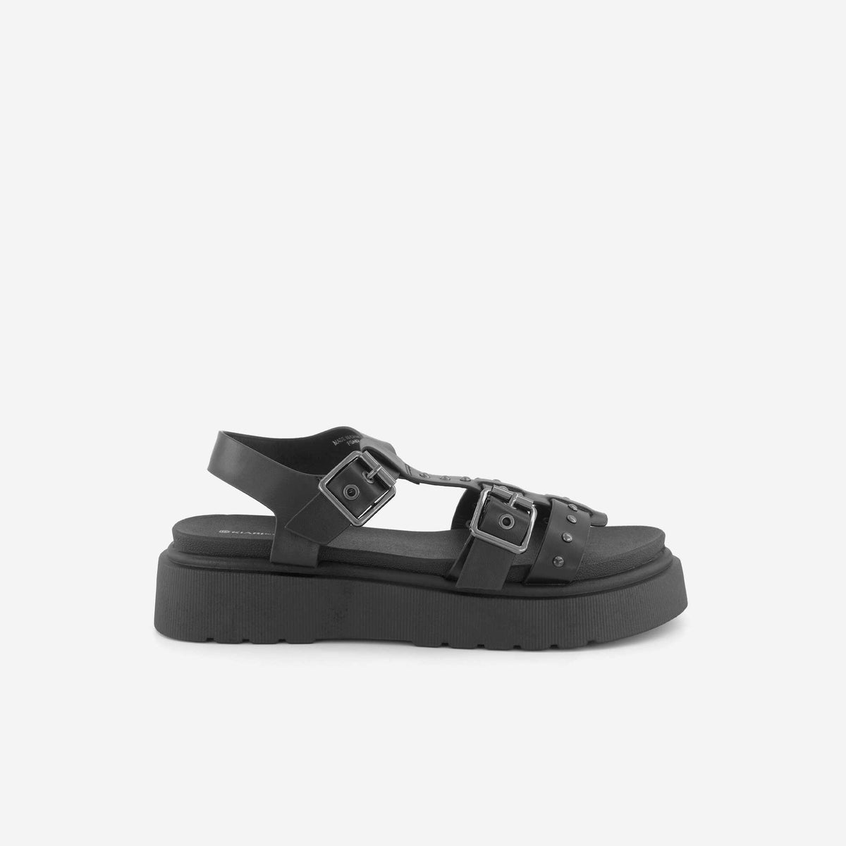 Sandalias con suela de plataforma NEGRO