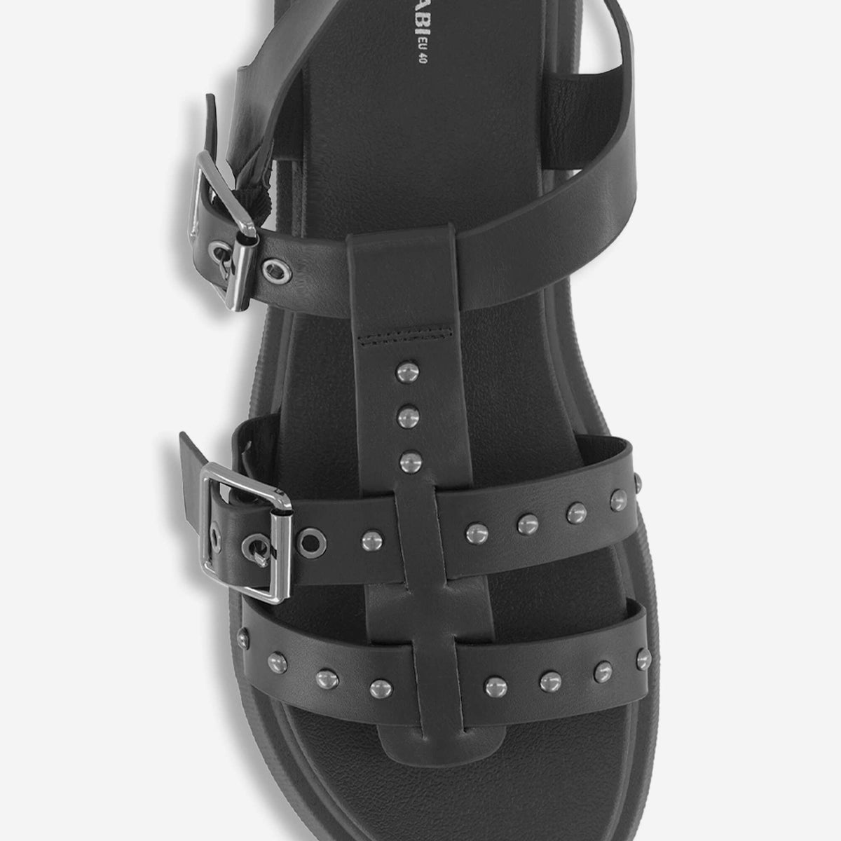 Sandalias con suela de plataforma NEGRO