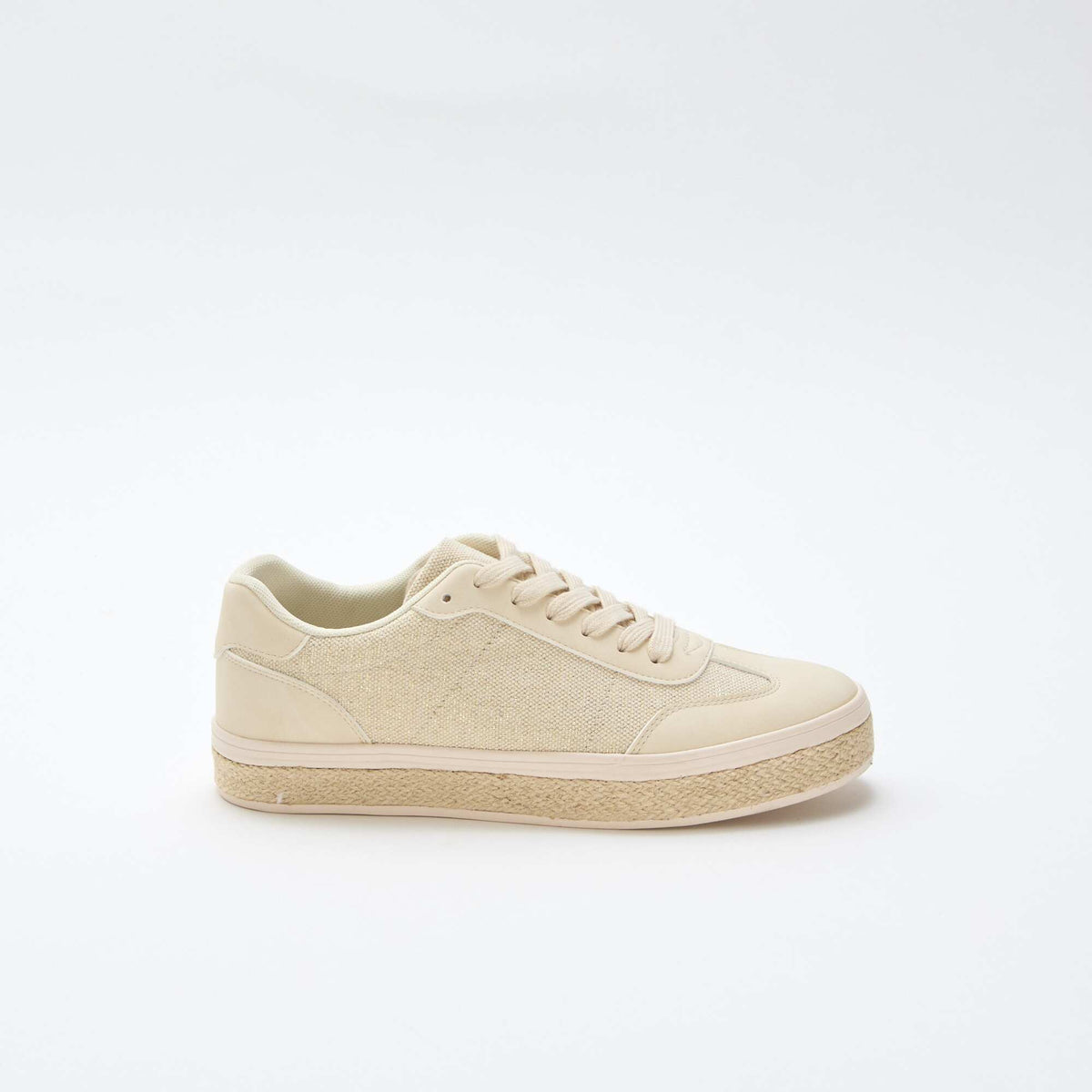 Zapatillas bimaterial con suela de esparto AMARILLO