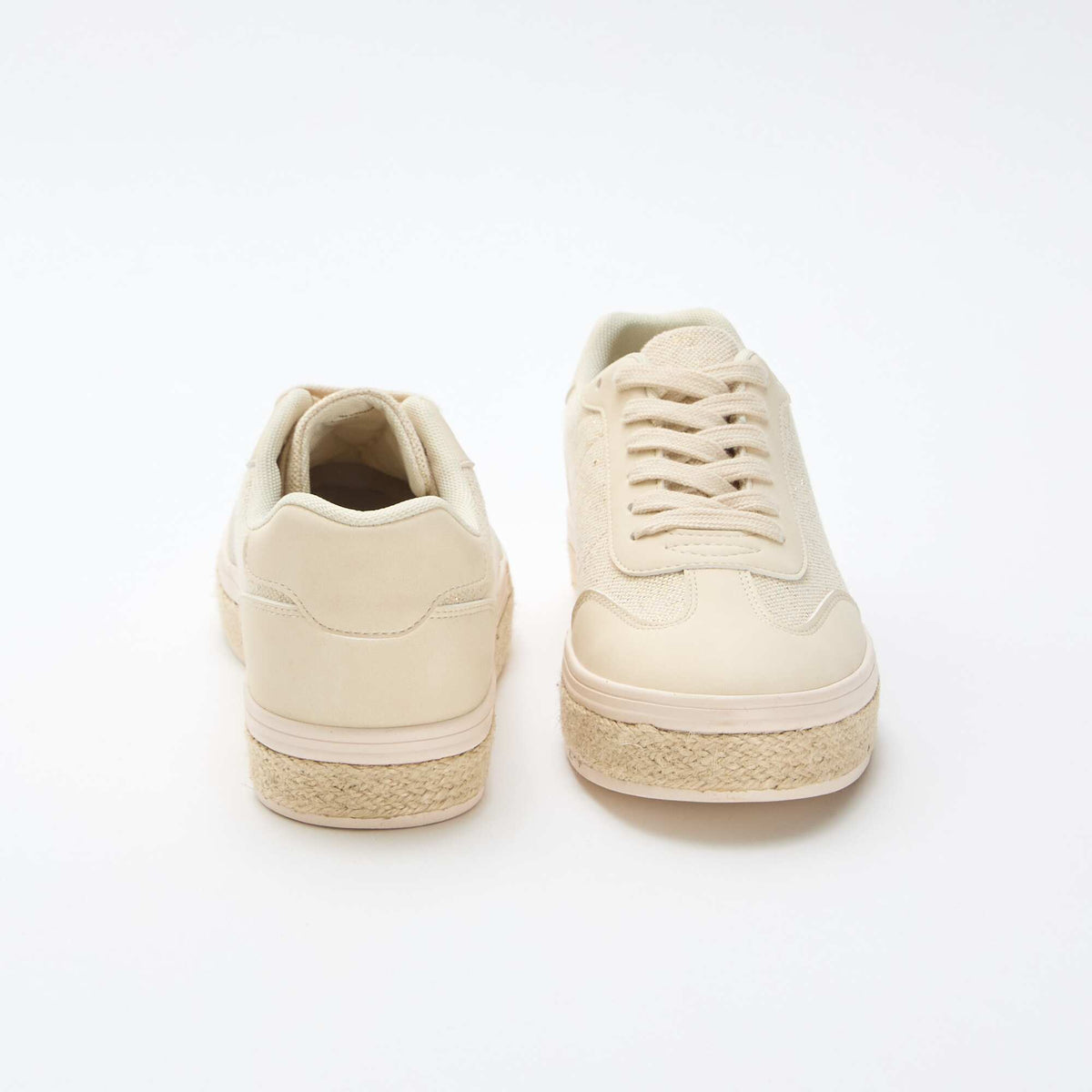 Zapatillas bimaterial con suela de esparto AMARILLO