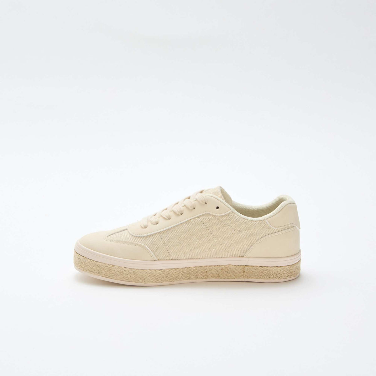 Zapatillas bimaterial con suela de esparto AMARILLO