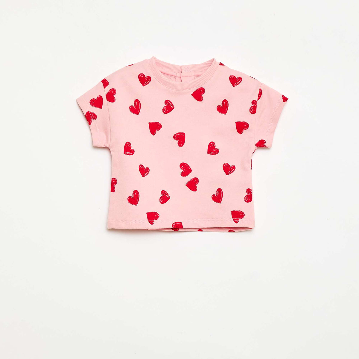 Pack estampado de 2 piezas pantalón corto + camiseta ROSA