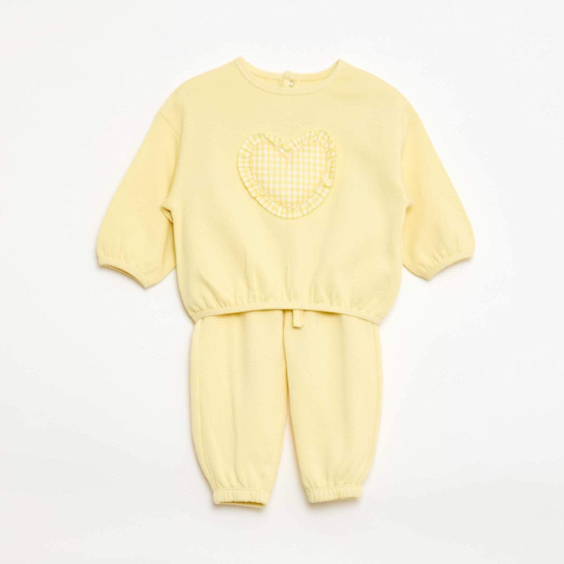 Conjunto de chándal buzo + pantalón AMARILLO