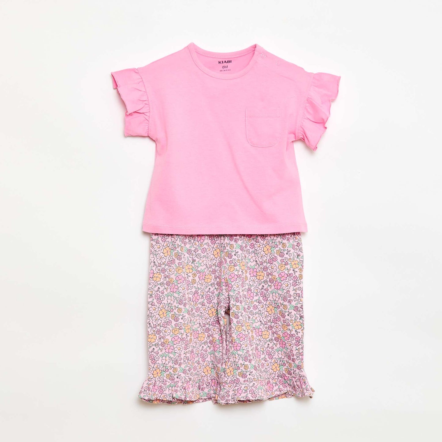 Pack camiseta + pantalón - 2 bolsillos ROSA