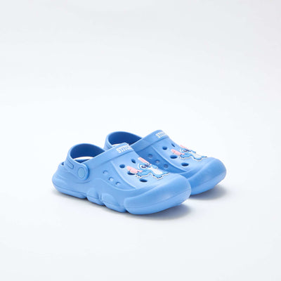 Par de zuecos animados 'Disney' 'Stitch' liso AZUL