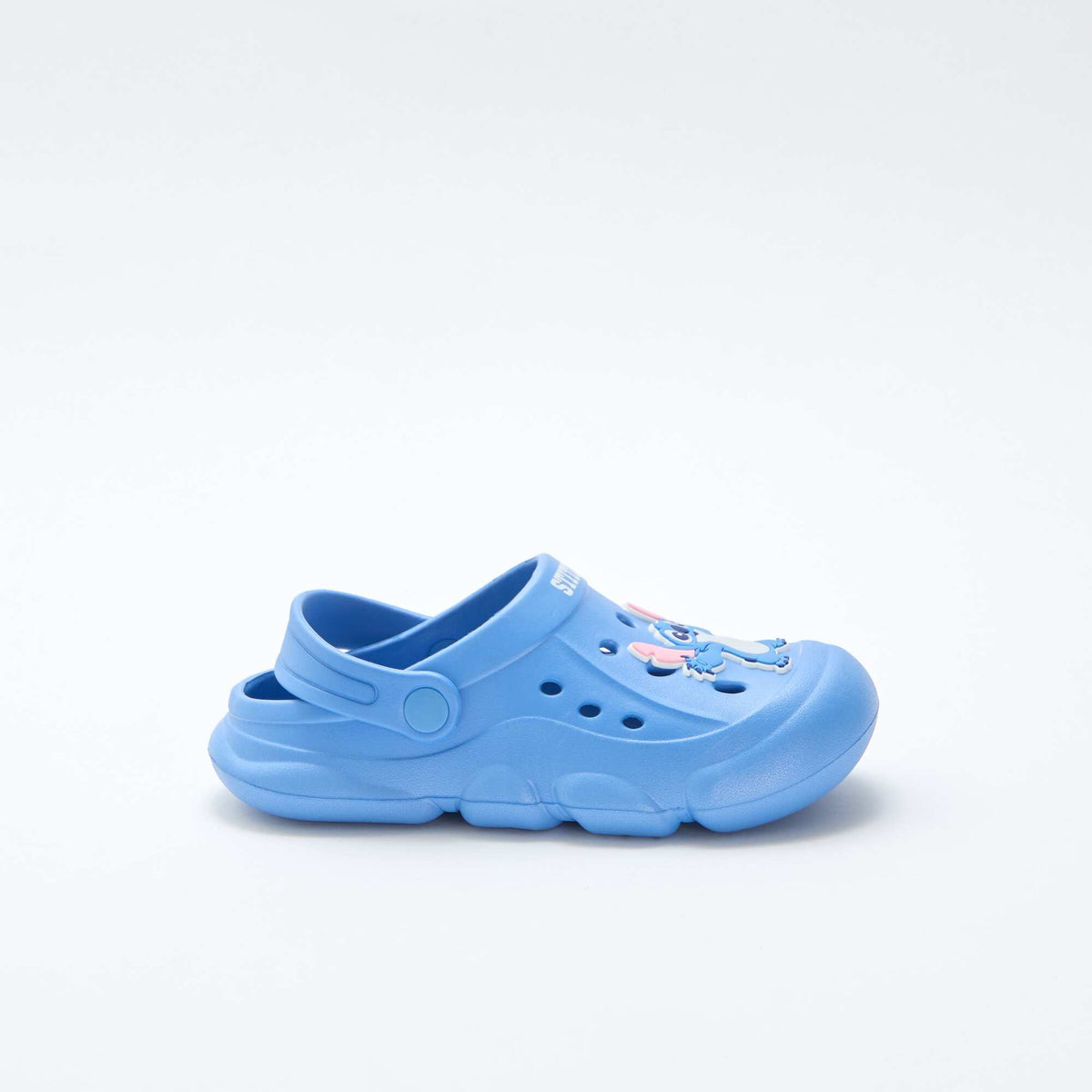 Par de zuecos animados 'Disney' 'Stitch' liso AZUL