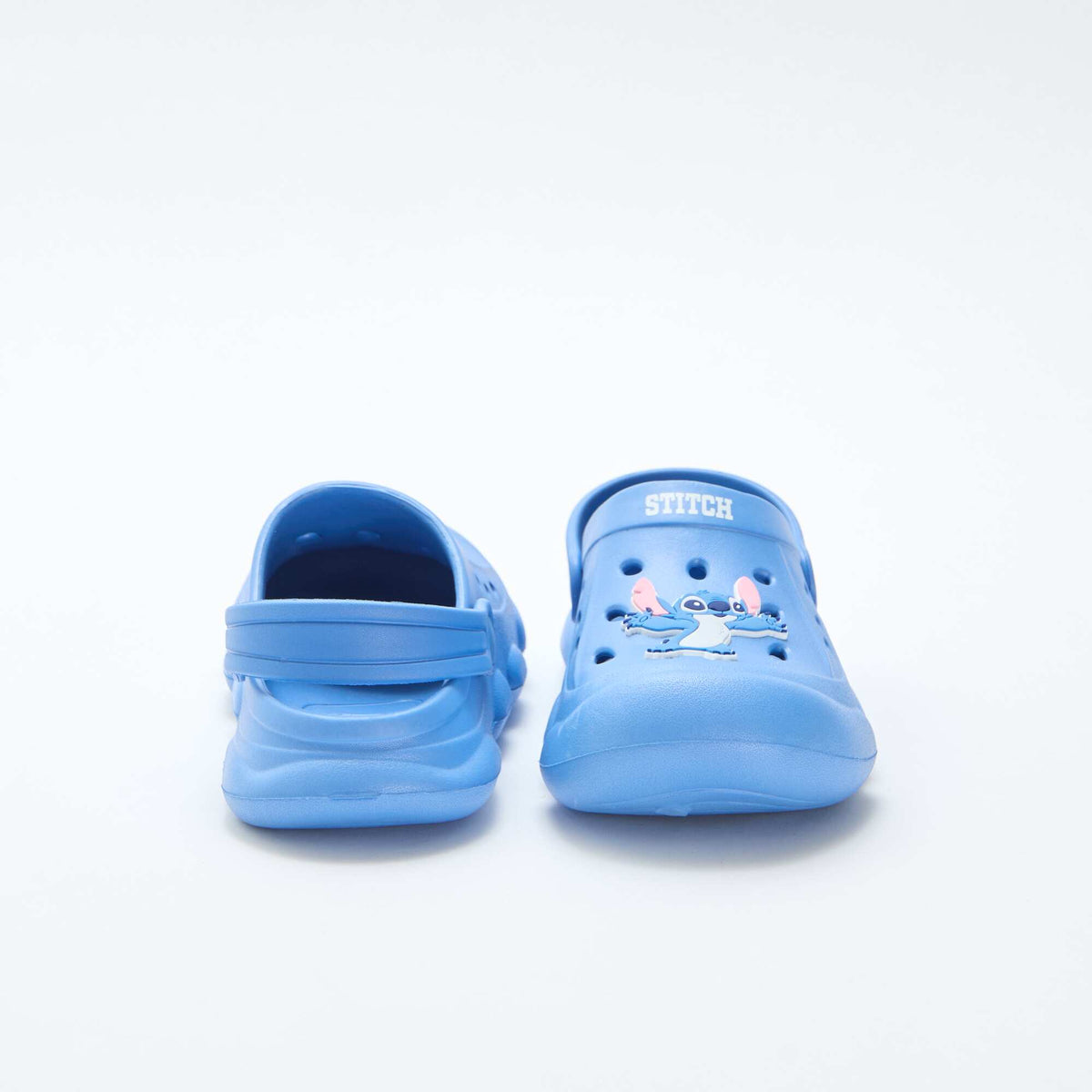 Par de zuecos animados 'Disney' 'Stitch' liso AZUL