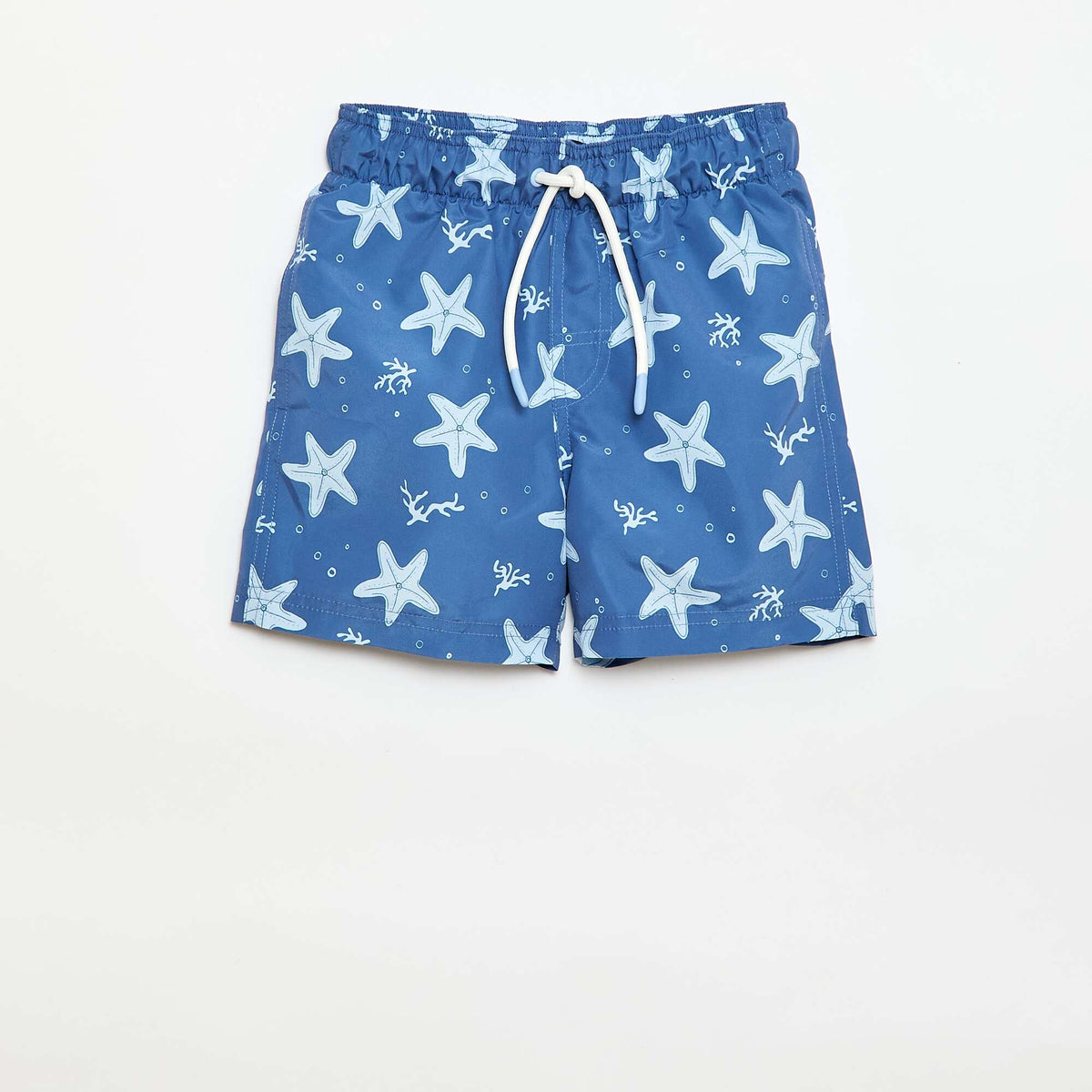 Bermuda de baño estampado 'mar' integral AZUL