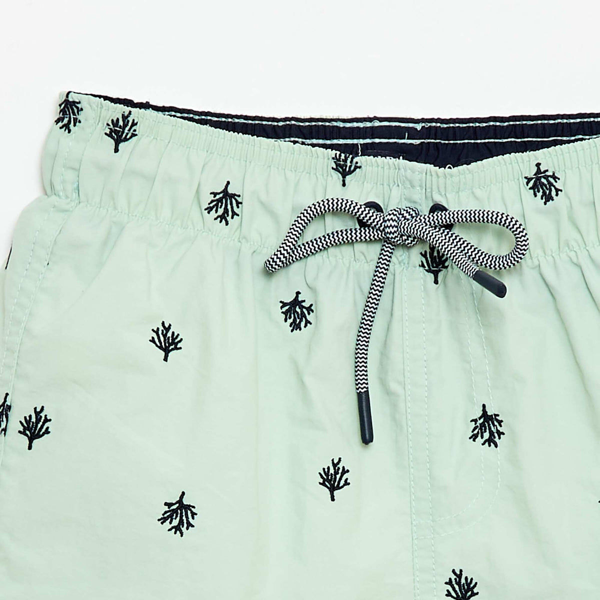 Bañador estampado integral con motivos tropicales AZUL