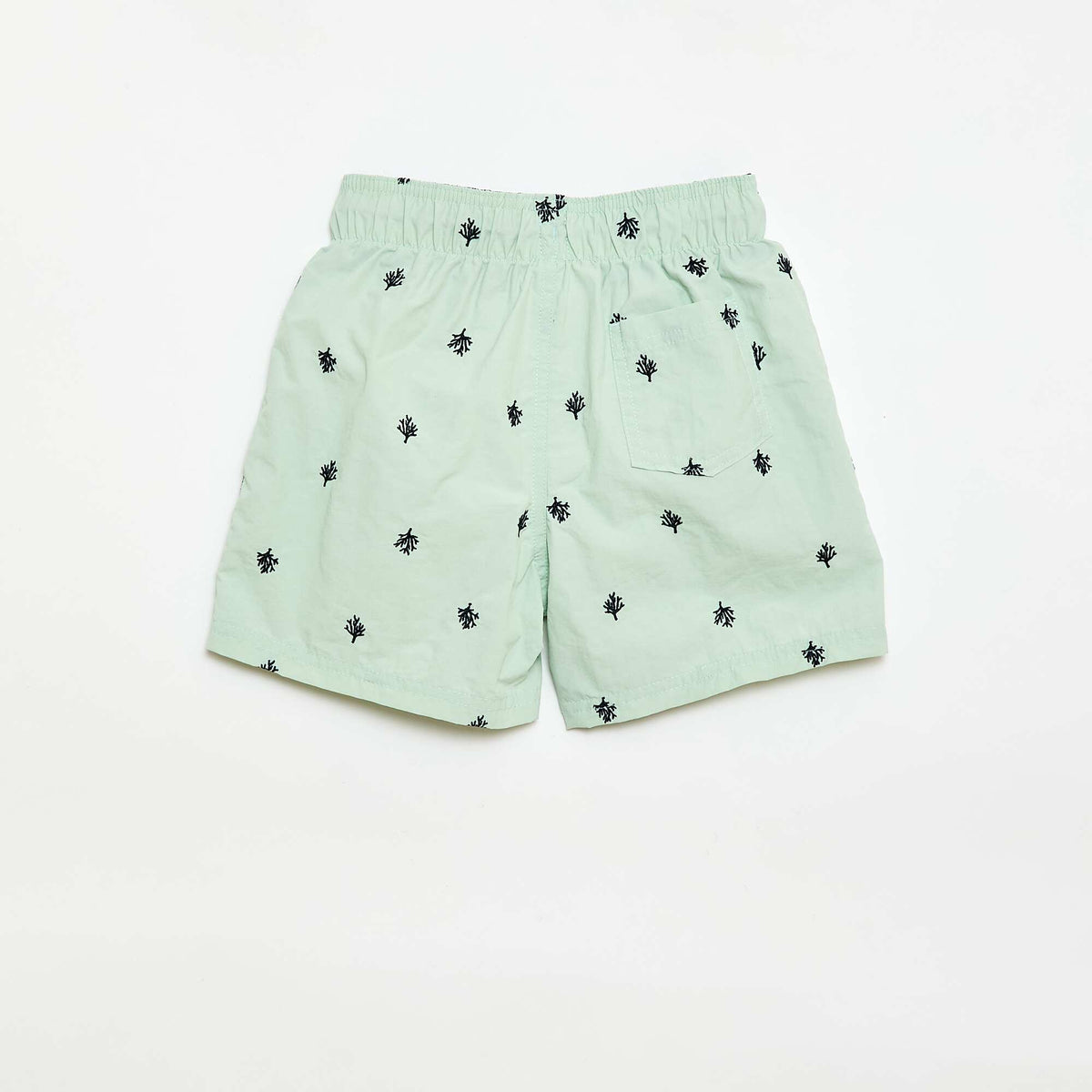 Bañador estampado integral con motivos tropicales AZUL