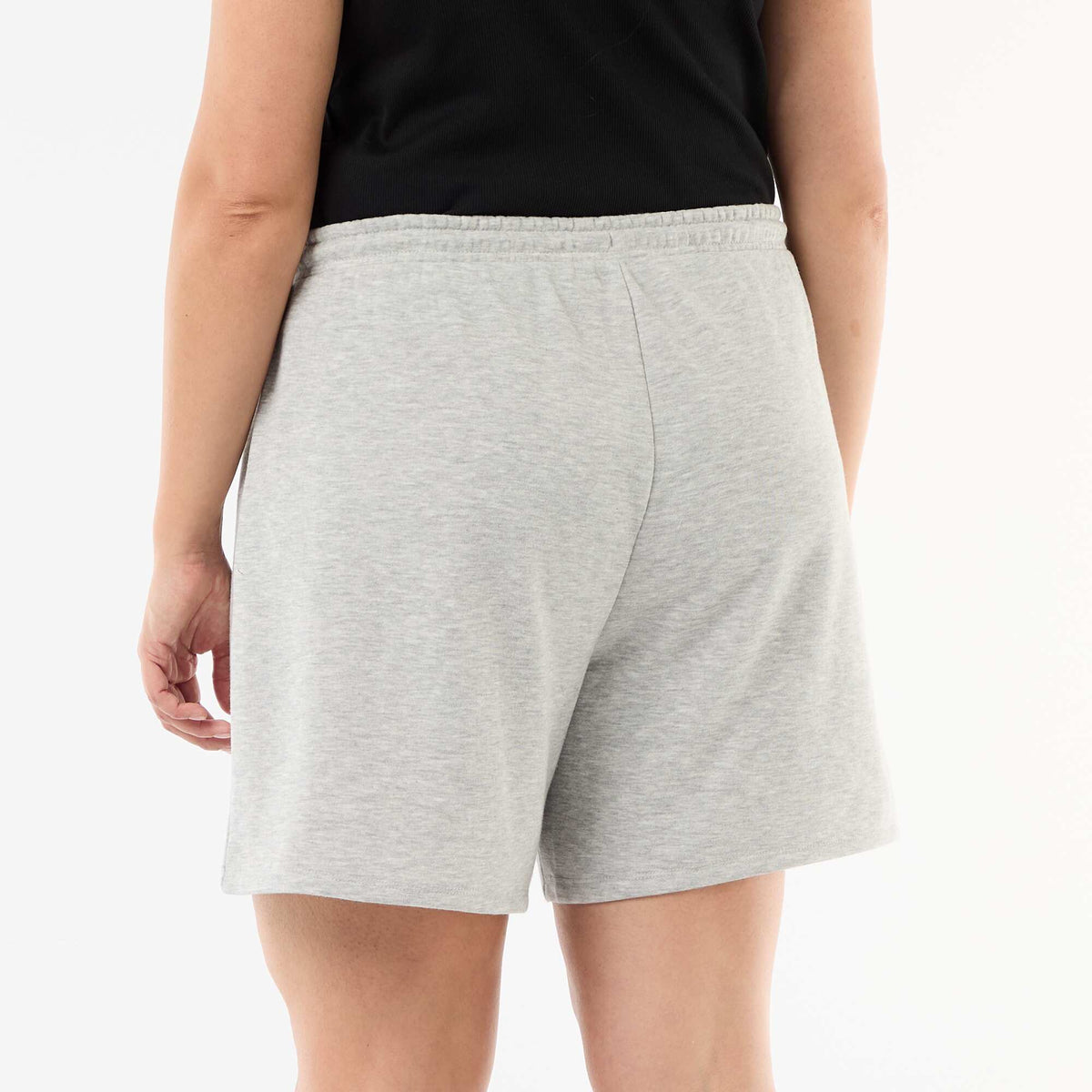 Short de felpa ligero liso GRIS