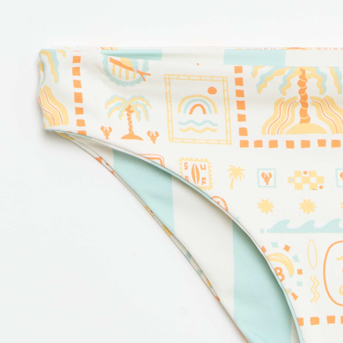 Bañador floreado reversible - 2 piezas BLANCO