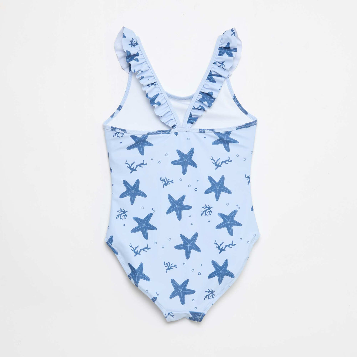 Bañador con estampado integral tropical AZUL
