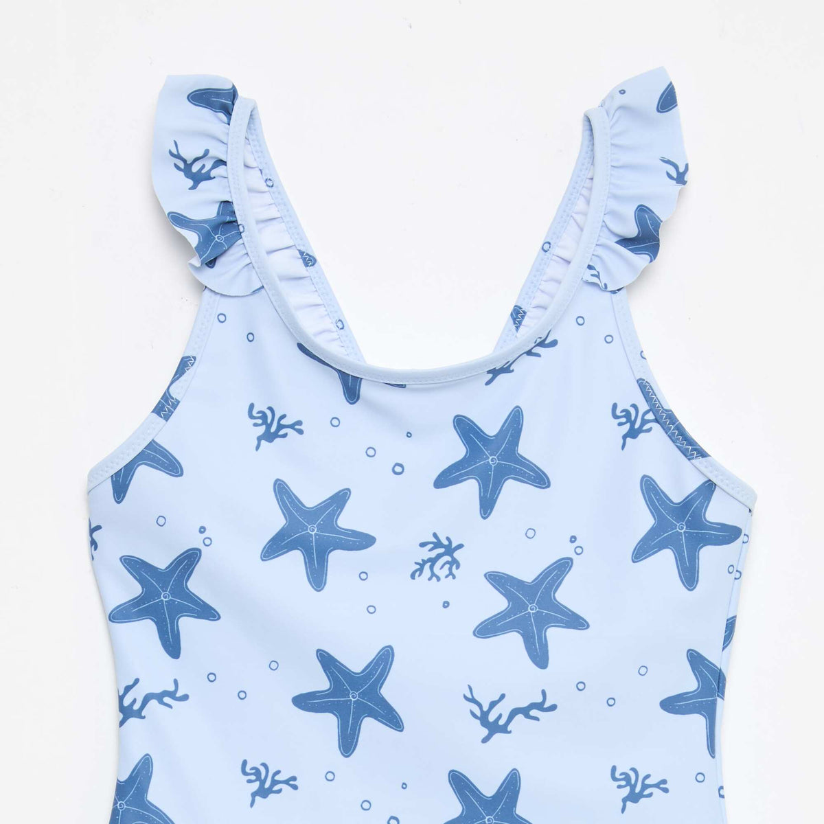 Bañador con estampado integral tropical AZUL