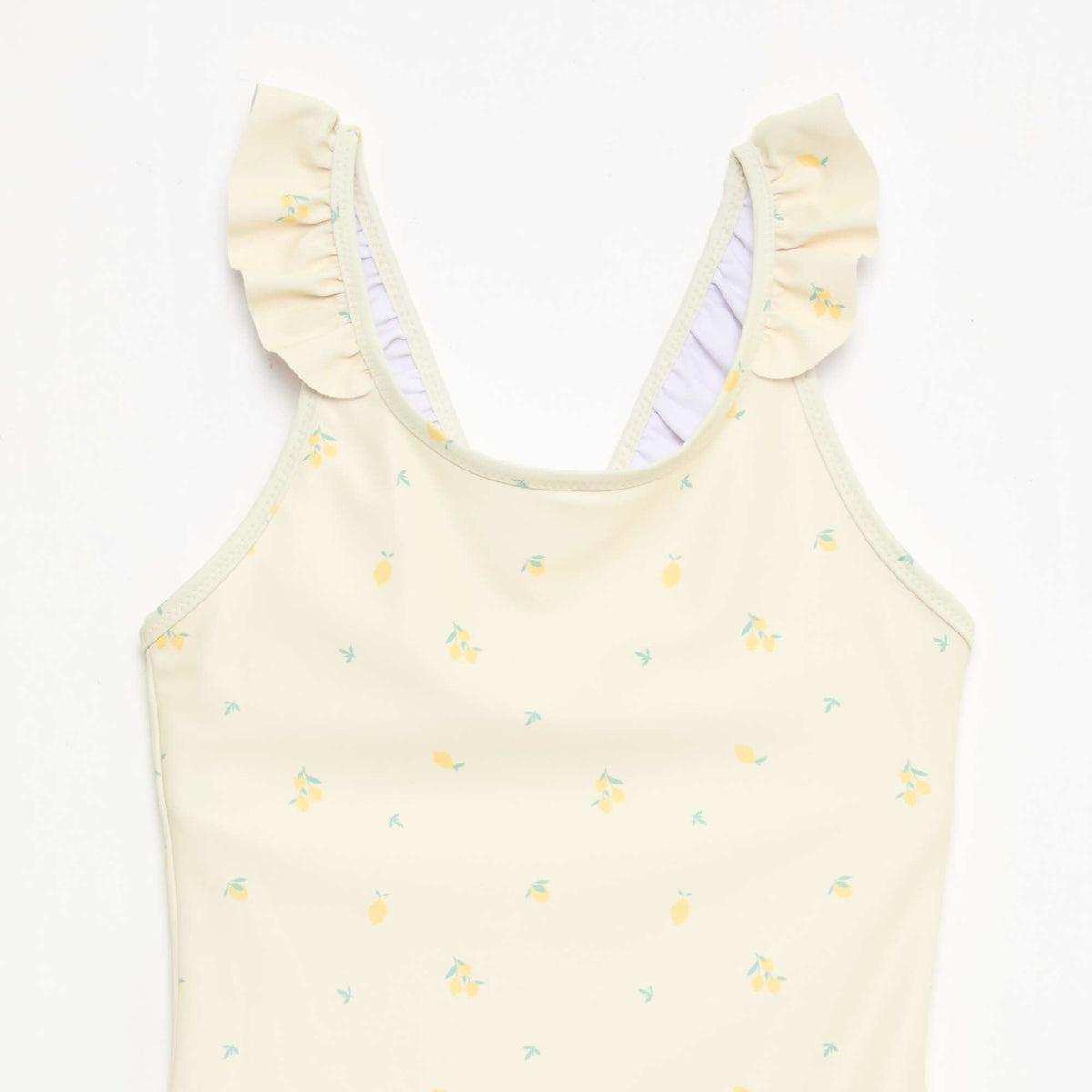 Bañador con estampado integral tropical AMARILLO