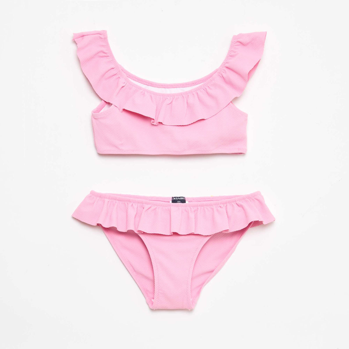 Bañador con volantes en malla - 2 piezas ROSA