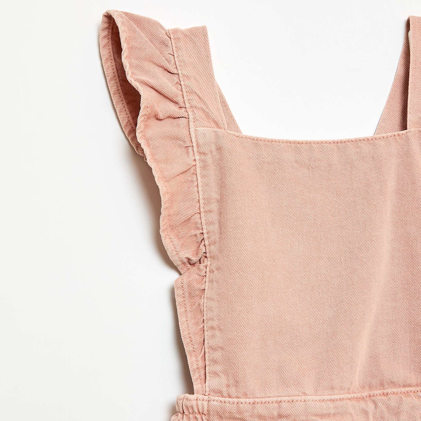 Mono jean con volantes ROSA