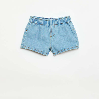 Pantalón corto jean AZUL