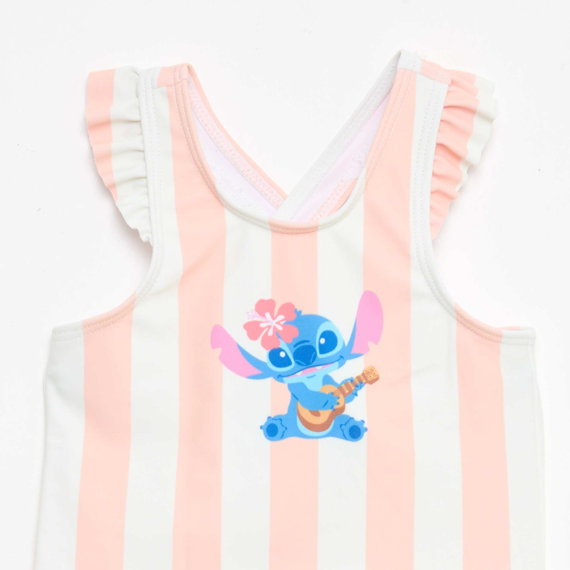Bañador 'Disney' 'Stitch' a rayas NARANJA
