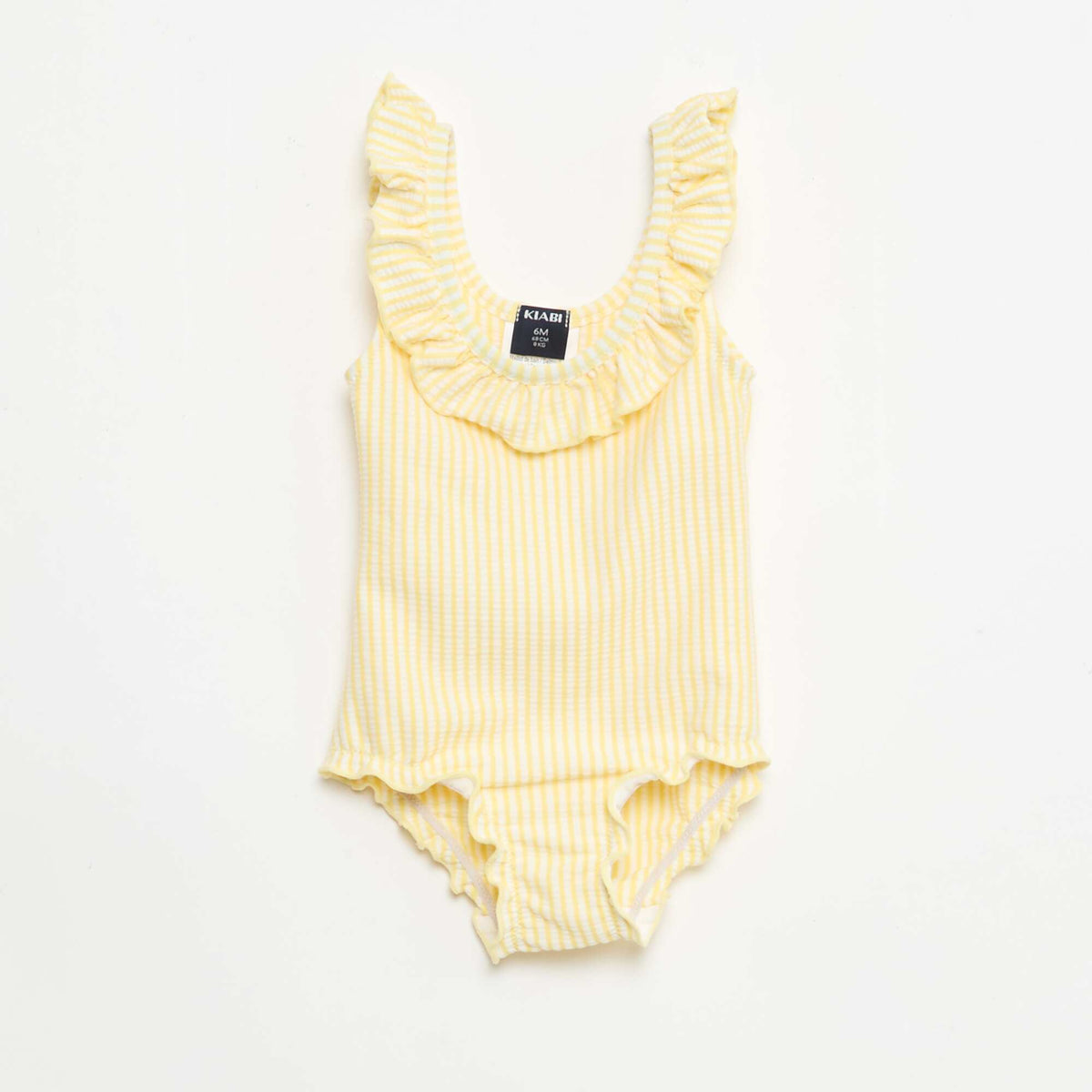 Bañador de 1 pieza con volantes AMARILLO