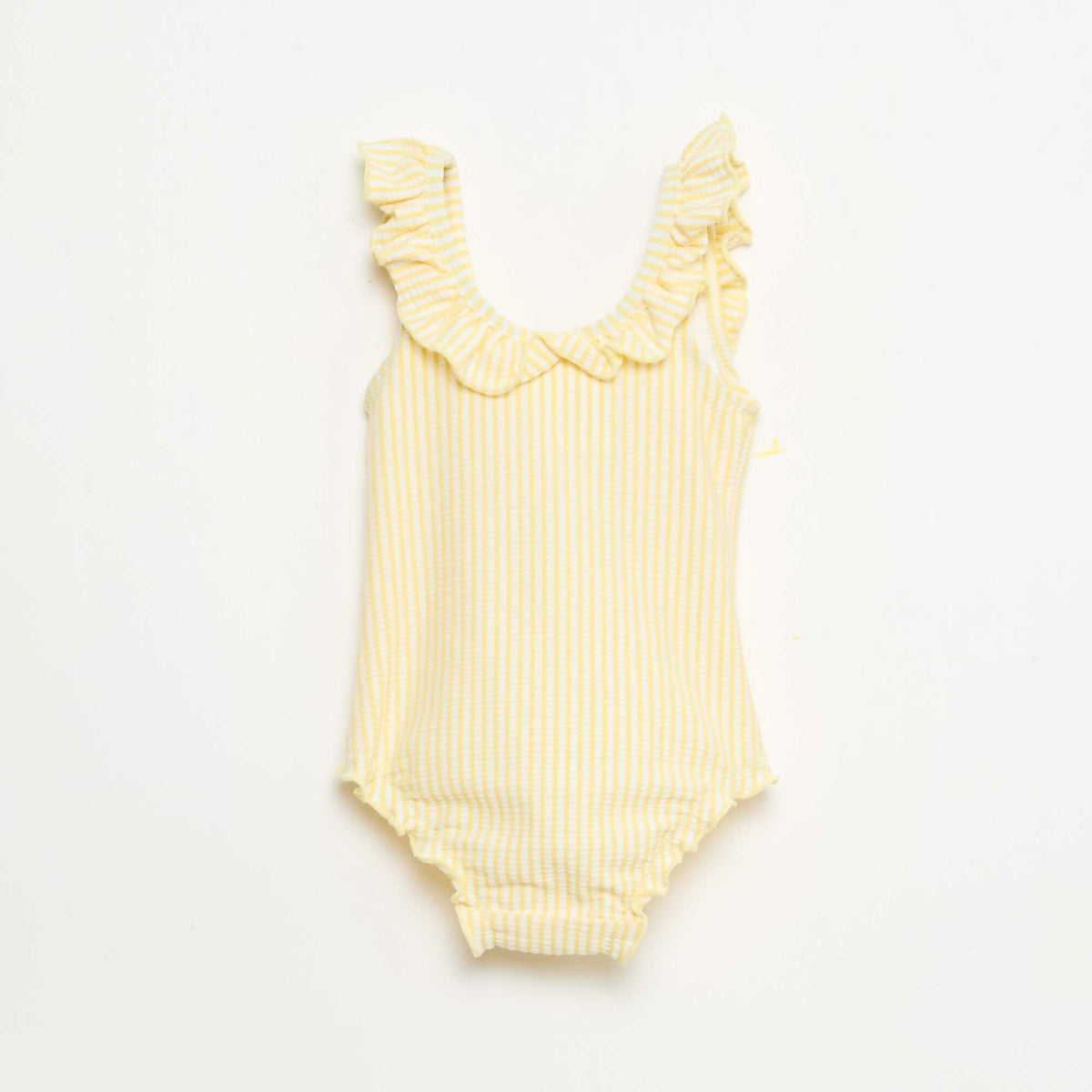 Bañador de 1 pieza con volantes AMARILLO