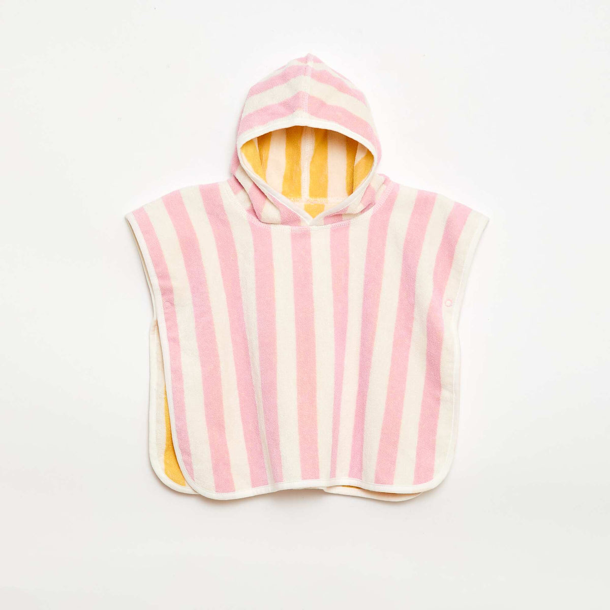 Capa de baño reversible de rizo ROSA